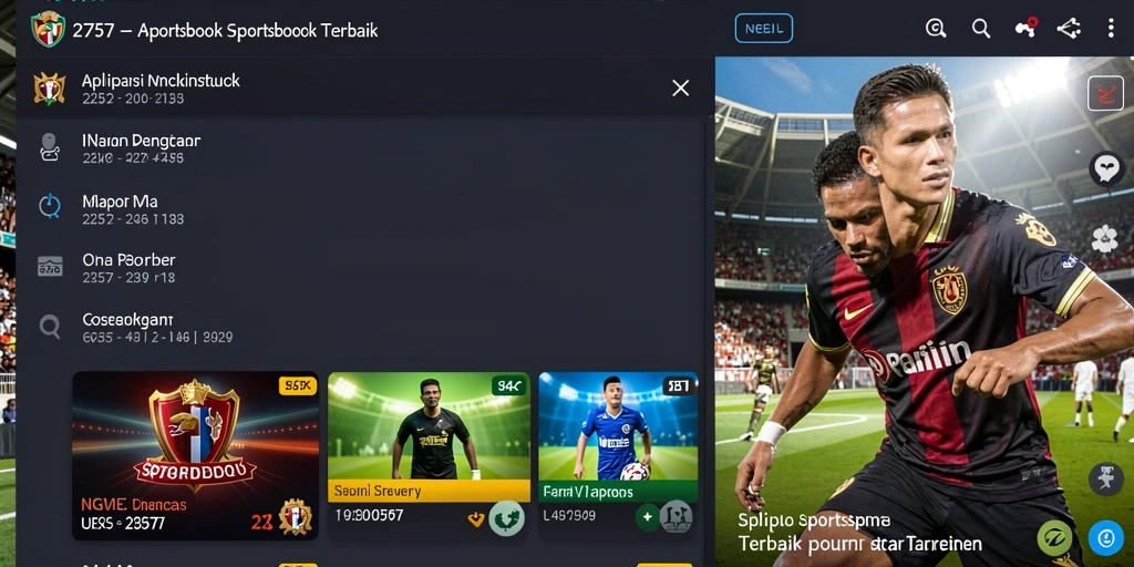 Tampilan gameplay di aplikasi Sportsbook 2757 yang menarik dan informatif.