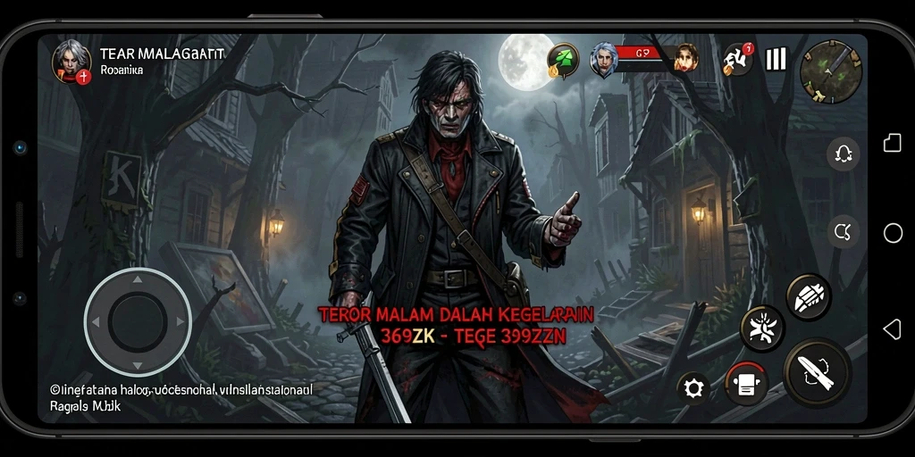 Tangkapan layar gameplay 369ZK yang menampilkan aksi mencekam dan kegelapan.