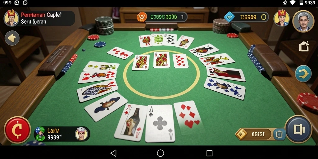 Screenshot permainan Gaple di 9939 dengan tampilan grafis yang mengagumkan.