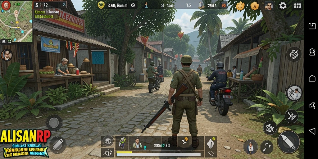 Tampilan gameplay menakjubkan dengan detail simulasi kehidupan.