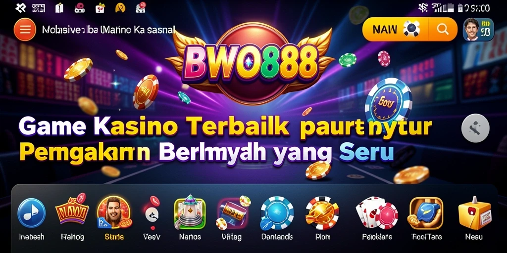 Screenshot utama BWO888 menampilkan gameplay Kasino yang menarik.