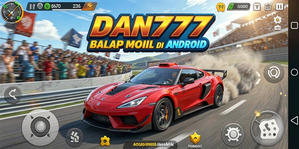 Screenshot gameplay dari balapan seru di DAN777.