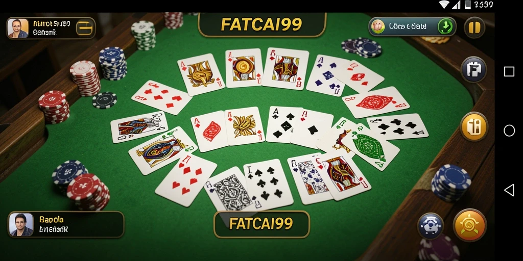 Tampilan gameplay Gaple di FATCAI99 yang menarik dan seru.