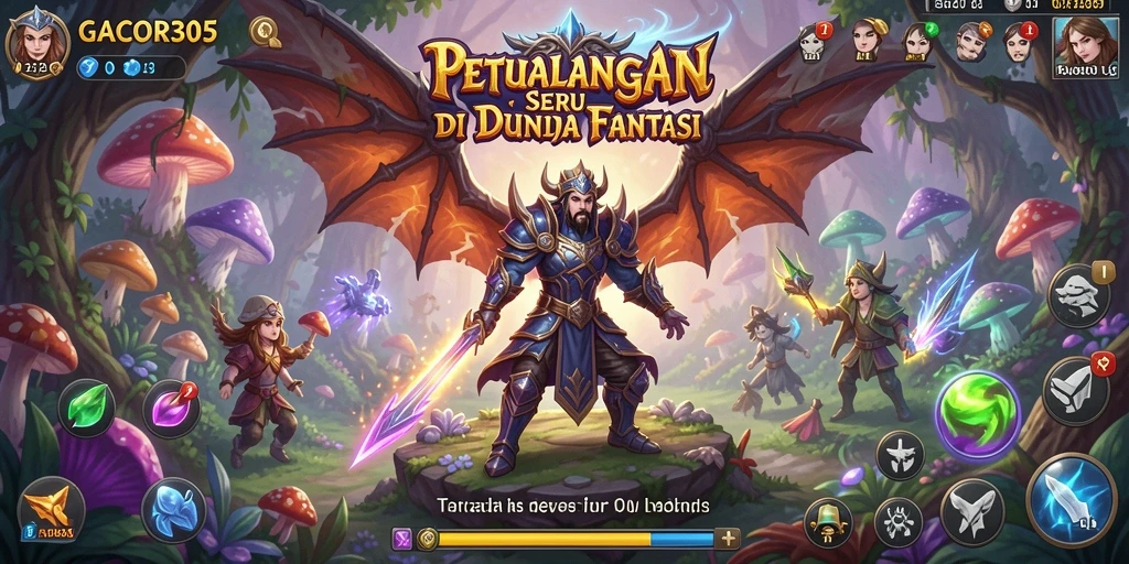 Tampilan gameplay GACOR305 yang menegangkan dan penuh warna.