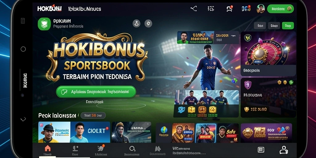 Tampilan gameplay HOKIBONUS saat memasang taruhan langsung pada olahraga.