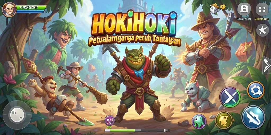 Tampilan gameplay HOKIHOKI yang menjanjikan pengalaman petualangan seru.