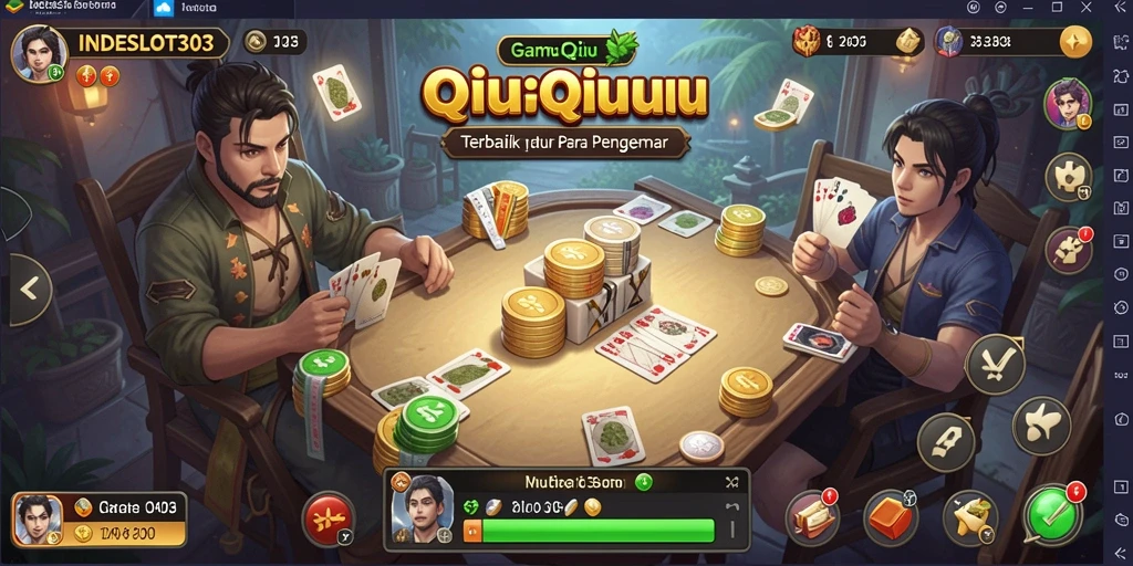 Tampilan gameplay QiuQiu yang menarik di INDESLOT303.