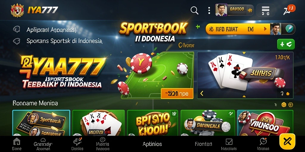 Screenshot utama IYA777 menampilkan permainan taruhan olahraga yang menarik.