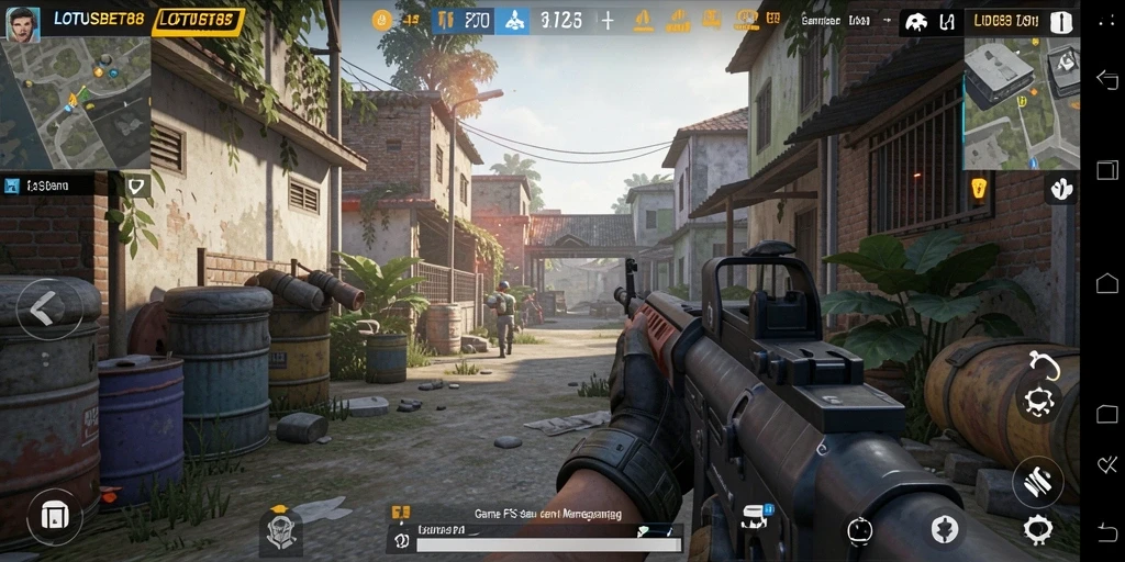 Gameplay seru LOTUSBET88 dalam aksi FPS yang mendebarkan.