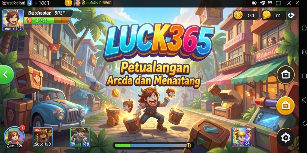 Tampilan gameplay <strong>LUCK365</strong> yang penuh warna dan mendebarkan.