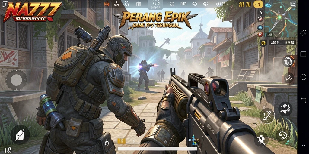 Screenshot NA777 menampilkan aksi tembak-menembak yang mendebarkan dalam gameplay FPS.