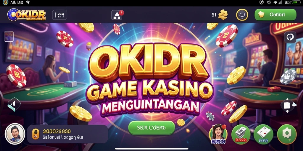 Screenshot gameplay OKIDR menunjukkan aksi seru di Kasino.