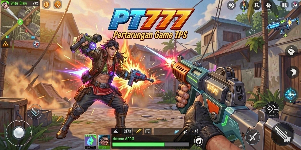 Tampilan permainan TPS yang mendebarkan dan seru.