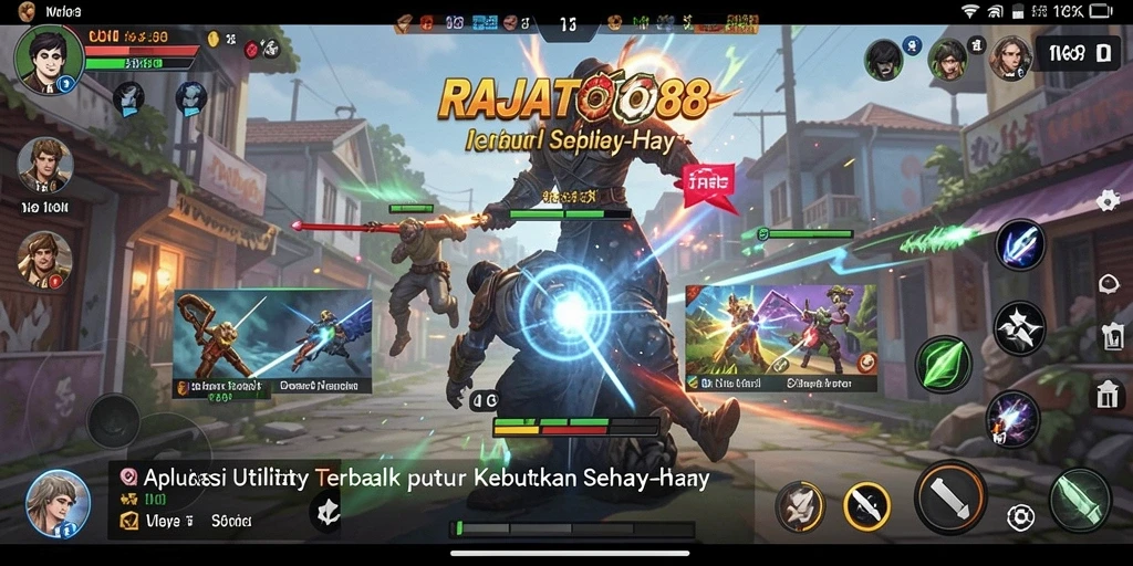 Tampilan aplikasi Utility RAJATOTO88 yang menarik dan fungsional.