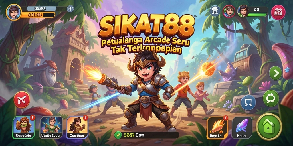 Tampilan gameplay dinamis dan menantang di SIKAT88.