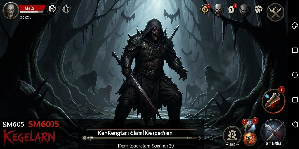Tampilan menakutkan dari gameplay SM605 yang intens.