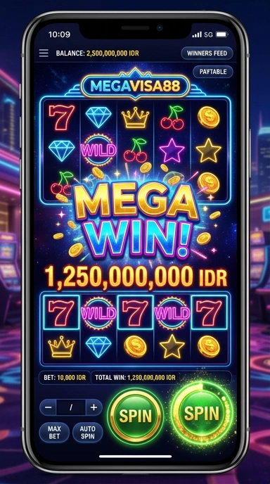 Tampilan utama aplikasi megavisa88 yang menarik dan user-friendly.